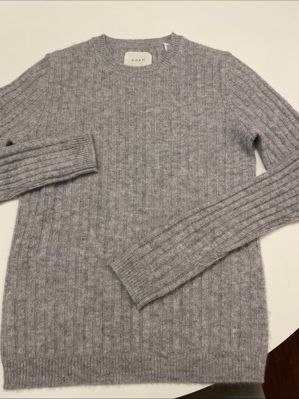 Doen Hyeres Cashmere Sweater in Raincloud